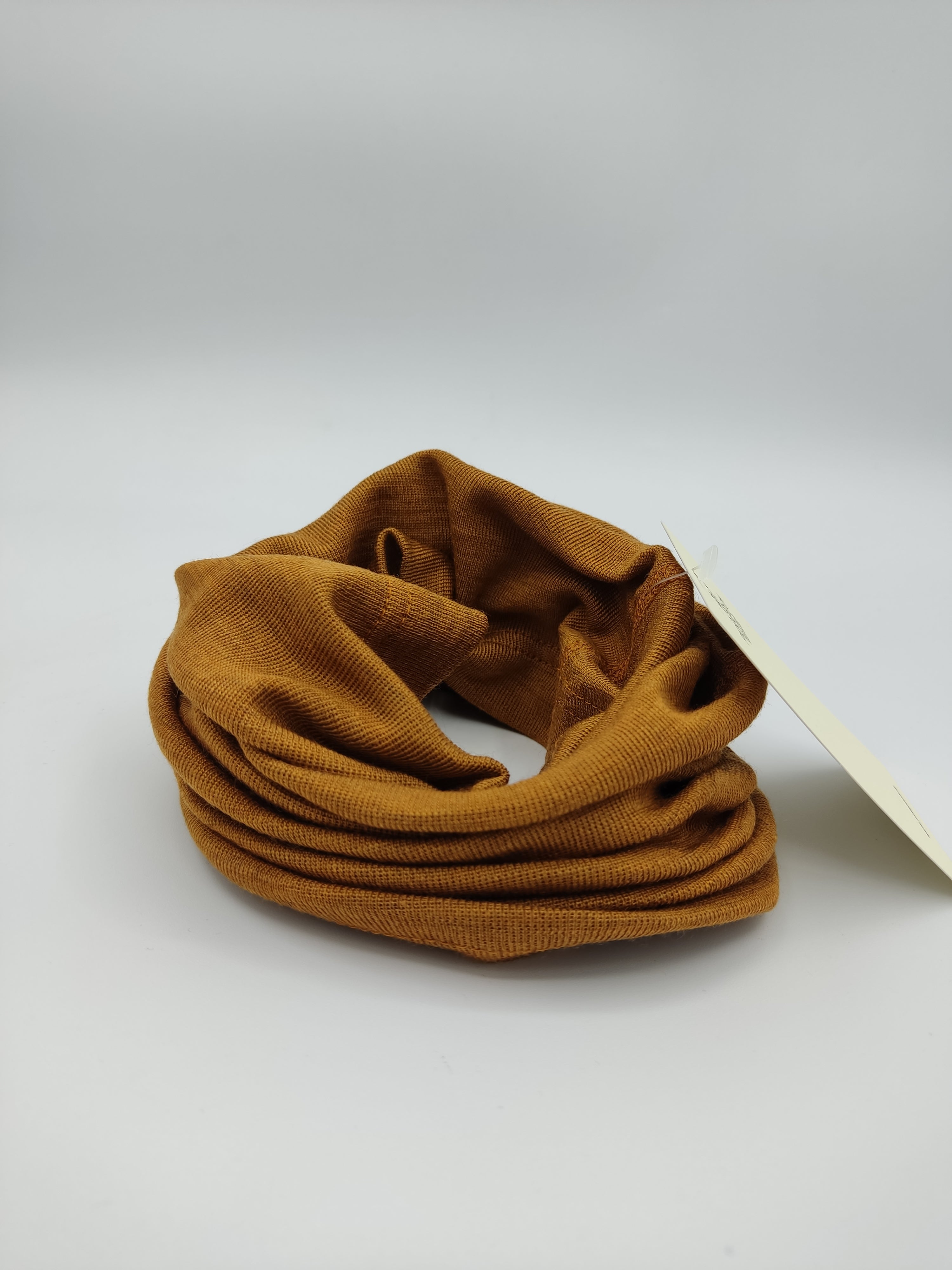 Scaldacollo in lana e seta per bambino e adulto // tinta unita Ruggine